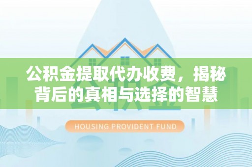 双河公积金提取代办收费，揭秘背后的真相与选择的智慧