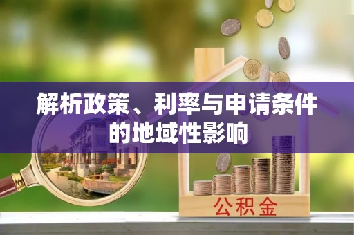双河解析政策、利率与申请条件的地域性影响