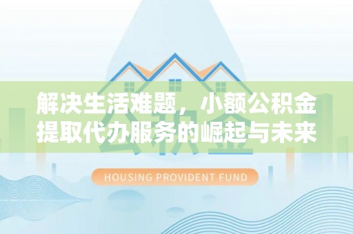 双河解决生活难题，小额公积金提取代办服务的崛起与未来趋势