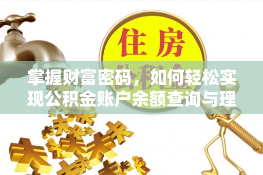 双河掌握财富密码，如何轻松实现公积金账户余额查询与理财规划