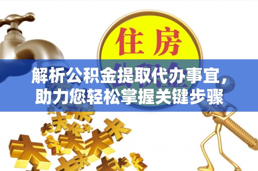 双河解析公积金提取代办事宜，助力您轻松掌握关键步骤