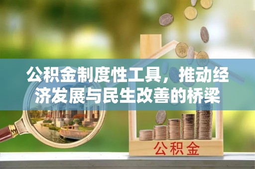 双河公积金制度性工具，推动经济发展与民生改善的桥梁