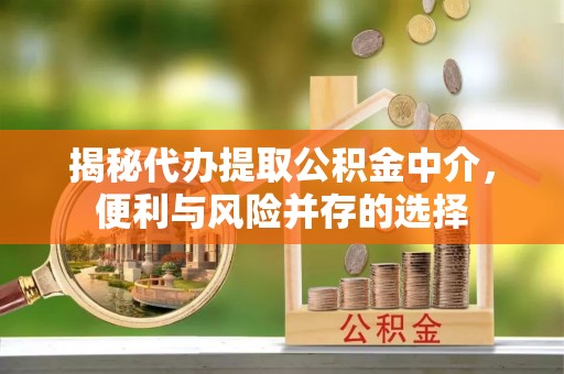 双河揭秘代办提取公积金中介，便利与风险并存的选择