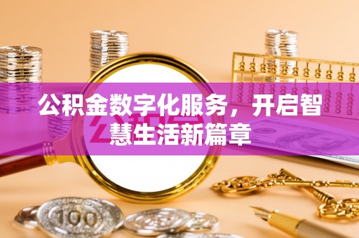 双河公积金数字化服务，开启智慧生活新篇章