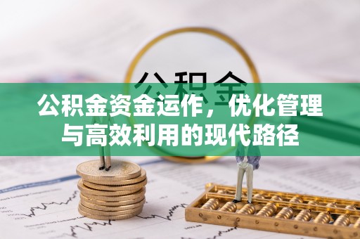 双河公积金资金运作，优化管理与高效利用的现代路径