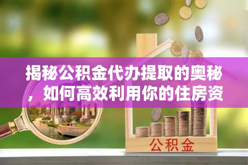 双河揭秘公积金代办提取的奥秘，如何高效利用你的住房资金