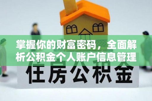 双河掌握你的财富密码，全面解析公积金个人账户信息管理与优化