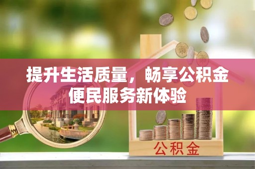 双河提升生活质量，畅享公积金便民服务新体验