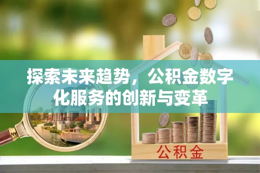 双河探索未来趋势，公积金数字化服务的创新与变革