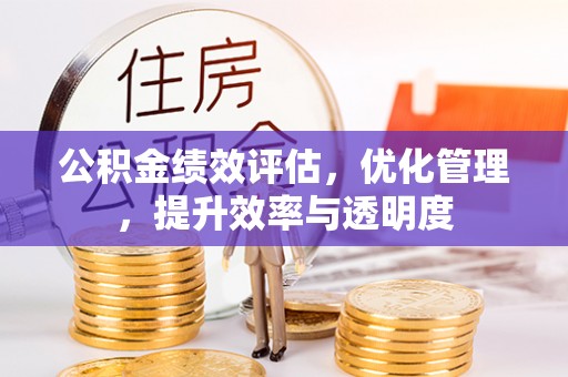 双河公积金绩效评估，优化管理，提升效率与透明度