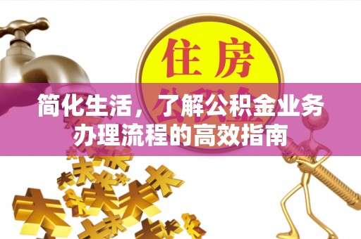 双河简化生活，了解公积金业务办理流程的高效指南