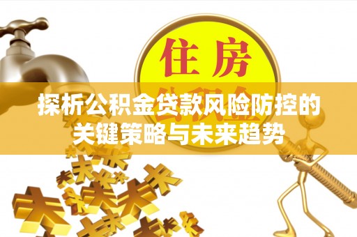 双河探析公积金贷款风险防控的关键策略与未来趋势