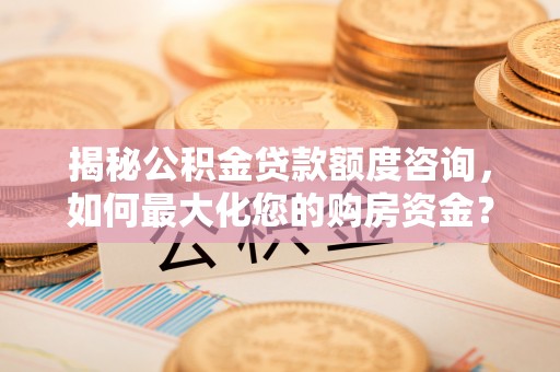 双河揭秘公积金贷款额度咨询，如何最大化您的购房资金？