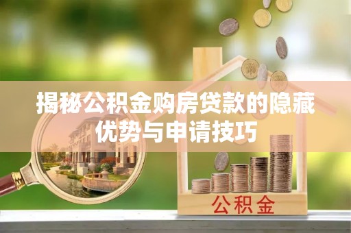 双河揭秘公积金购房贷款的隐藏优势与申请技巧