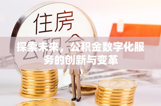 双河探索未来，公积金数字化服务的创新与变革