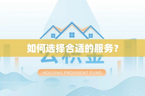 双河如何选择合适的服务？