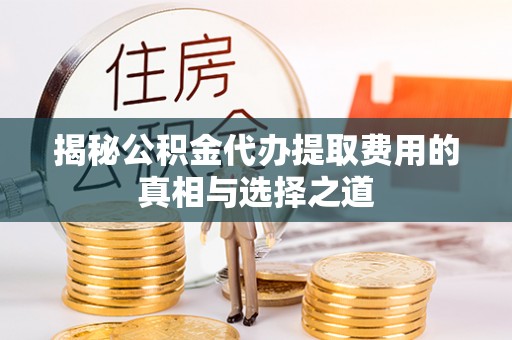 双河揭秘公积金代办提取费用的真相与选择之道