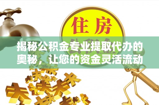 双河揭秘公积金专业提取代办的奥秘，让您的资金灵活流动