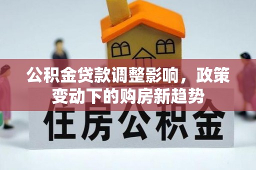 双河公积金贷款调整影响，政策变动下的购房新趋势