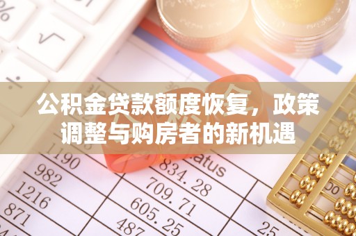 双河公积金贷款额度恢复，政策调整与购房者的新机遇