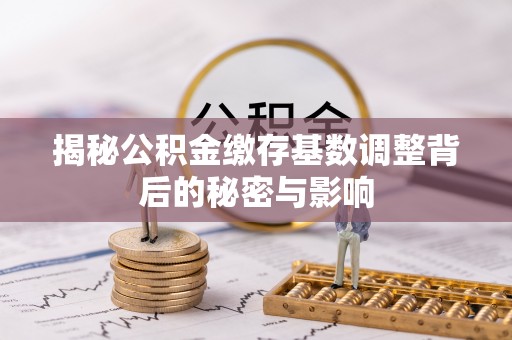 双河揭秘公积金缴存基数调整背后的秘密与影响